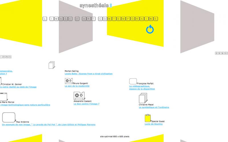 Page d'accueil Synesthésie 08